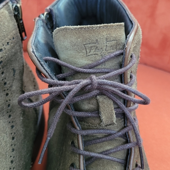 Flag Ltd. Wing Tip Brown Leather Suede Men's Boots Size 11.5 - Picture 6 of 13